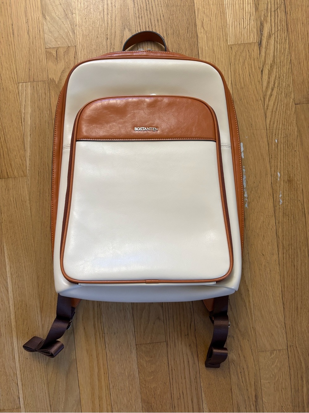 Bostanten Genuine Leather Backpack Purse Laptop Bag
